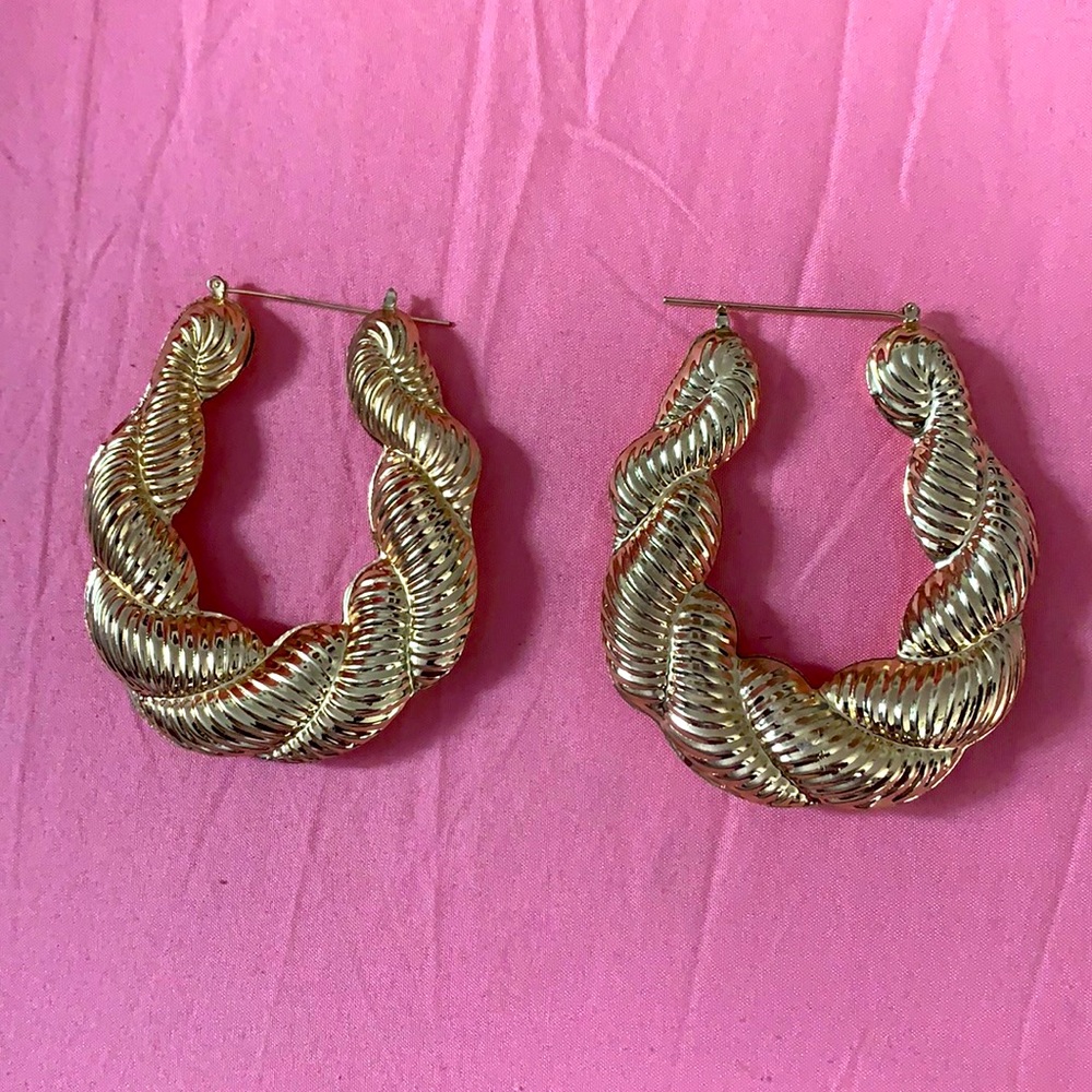 Gold Bamboo Earrings